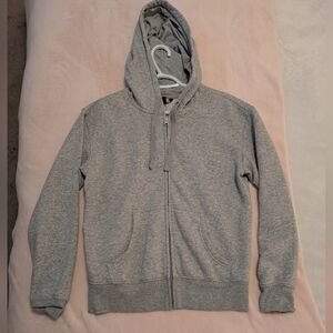 Gray Zip-Up Hoodie